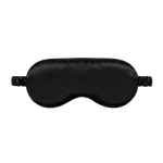 Black silk sleep/ eye mask on a white background