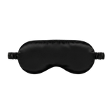 Black silk sleep/ eye mask on a white background