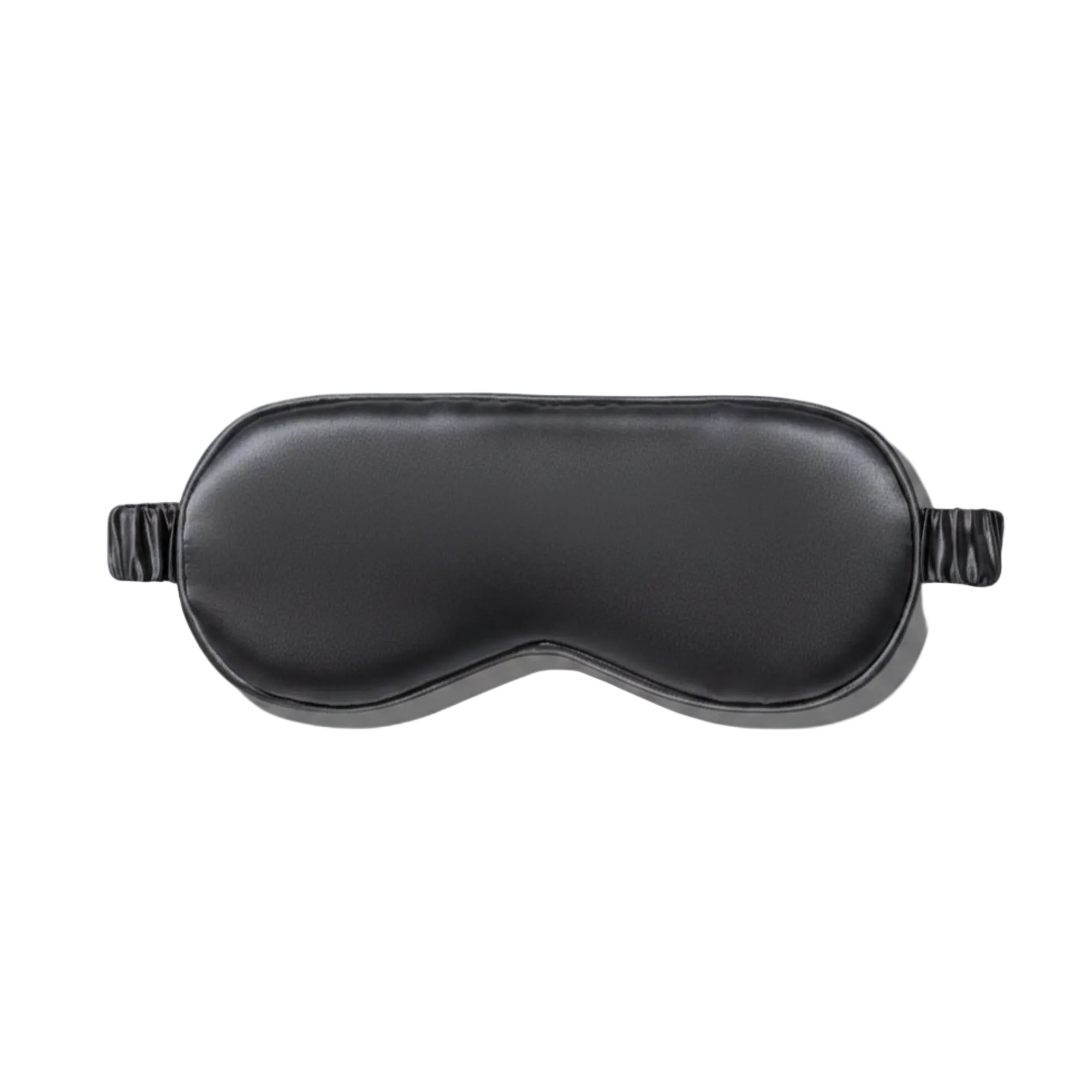 Charcoal Grey silk sleep mask on a white background