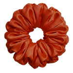 Dusk 100% mulberry silk 6.5cm XL Scrunchie on a white background