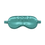Jade Green silk sleep mask on a white background