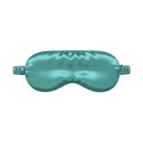 Jade Green silk sleep mask on a white background