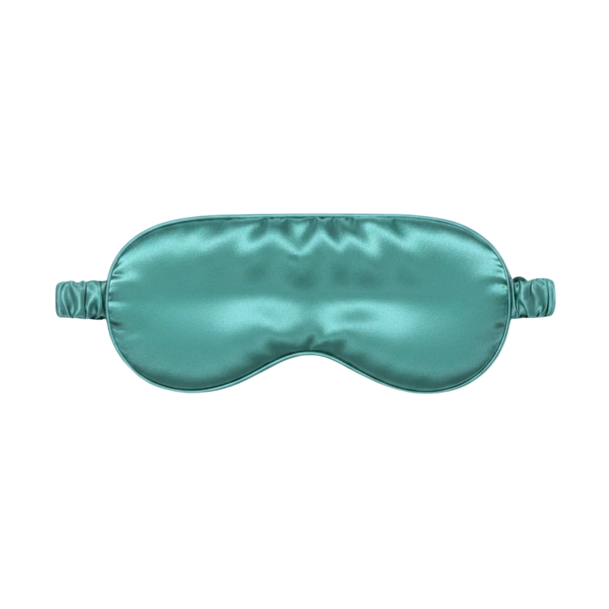 Jade Green silk sleep mask on a white background