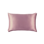 Mulberry Silk Queen pillowcase in a Light Purple color on a white background