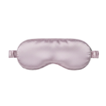 Purple Lotus Silk sleep mask on a white background