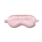 Rose Pink silk sleep/ eye mask on a white background