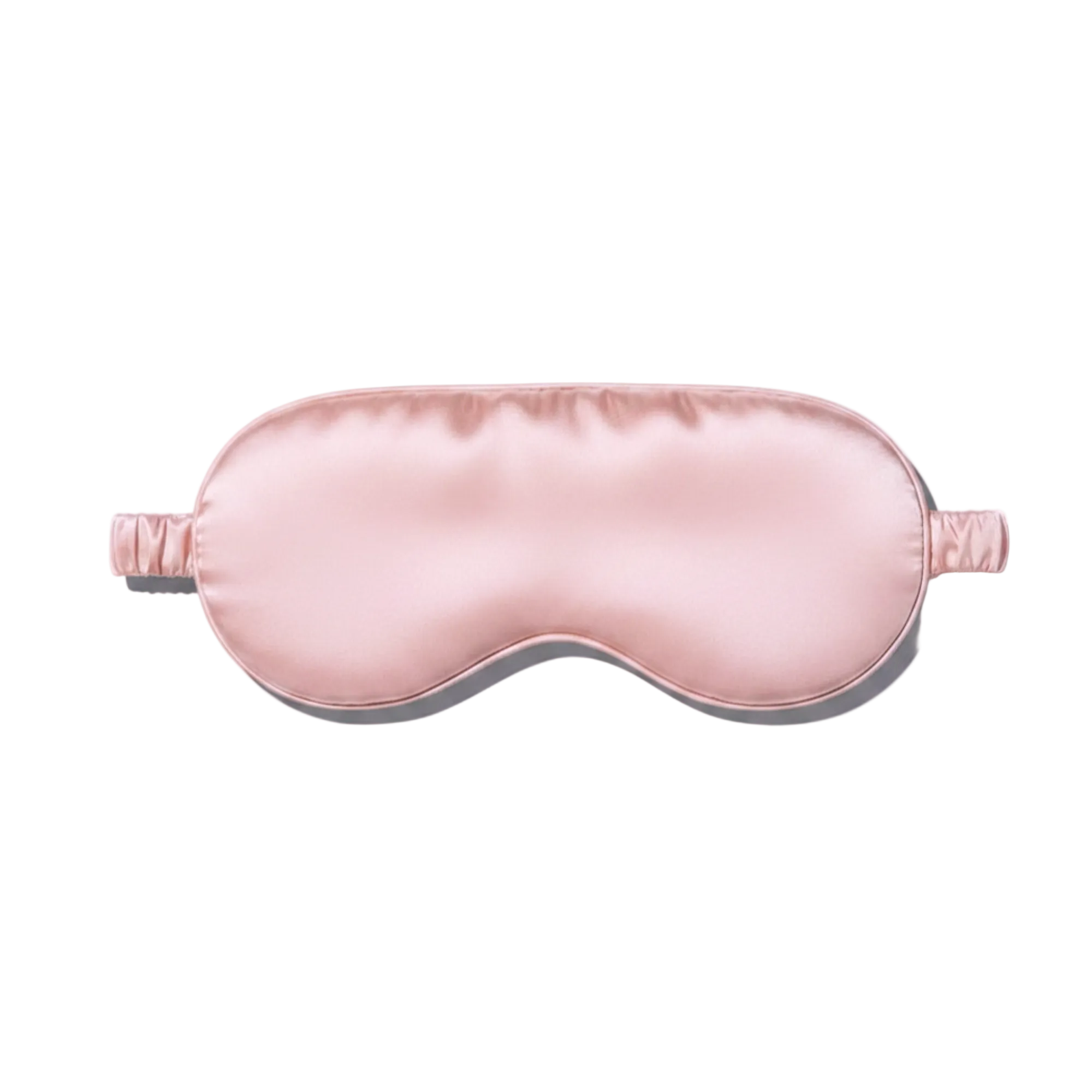 Rose Pink silk sleep/ eye mask on a white background