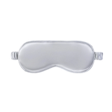 Silver Silk sleep/ eye mask on a white background