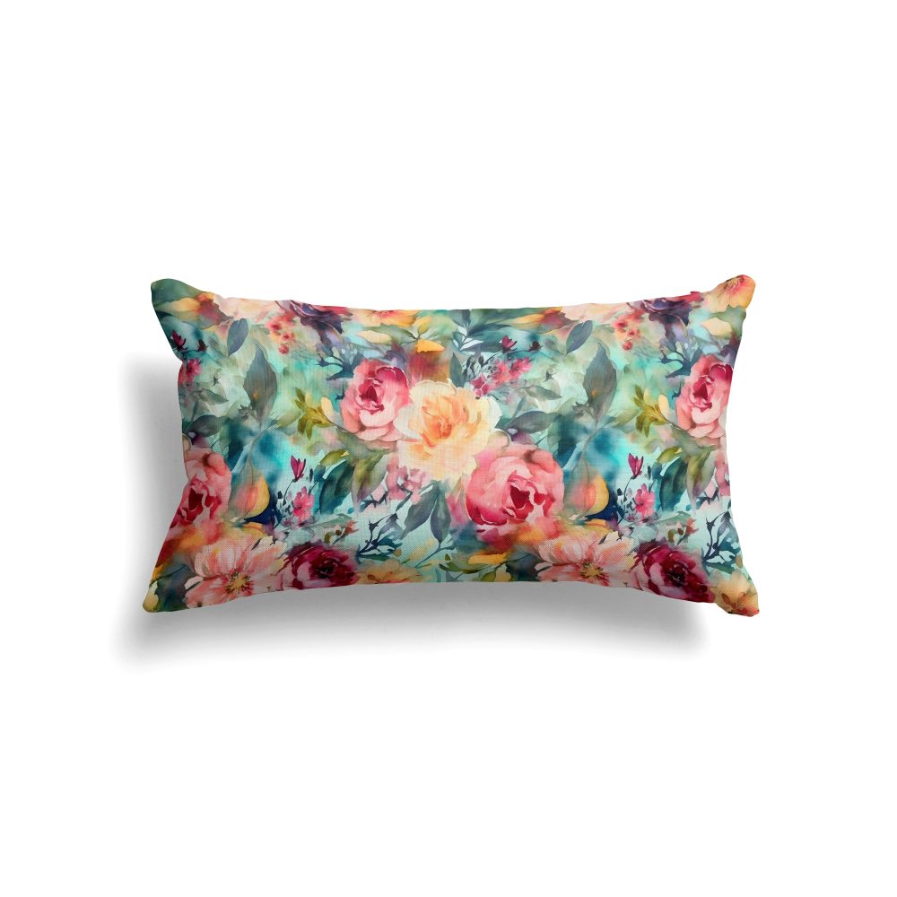 Colorful Floral Mothers Days - Spring Collection - Colorful floral 100% mulberry silk pillowcase